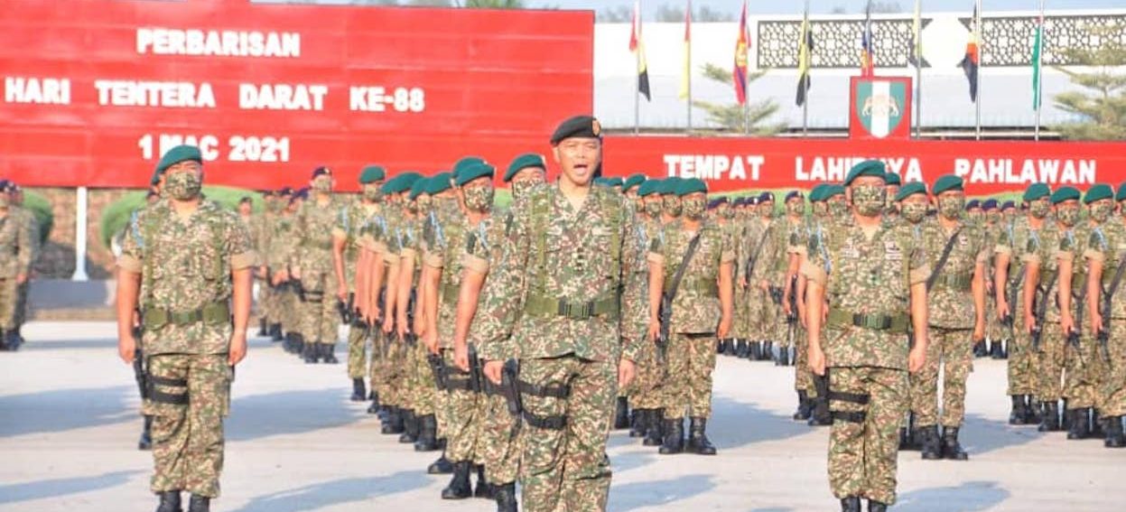 The Malaysian Army celebrating their 88th anniversary in March 2021. There is a need to reform the army in multiple domains based on the new external threats. (Photo: Tentera Darat Malaysia/ Facebook)