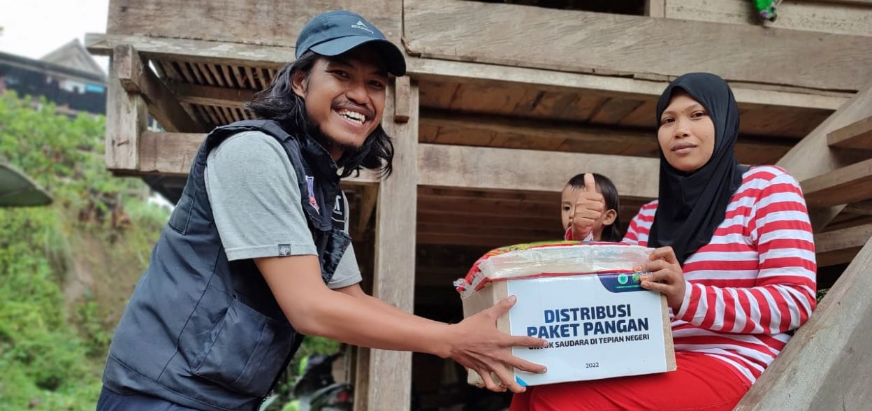 Food donation from Aksi Cepat Tanggap (ACT), or Fast Response Action
