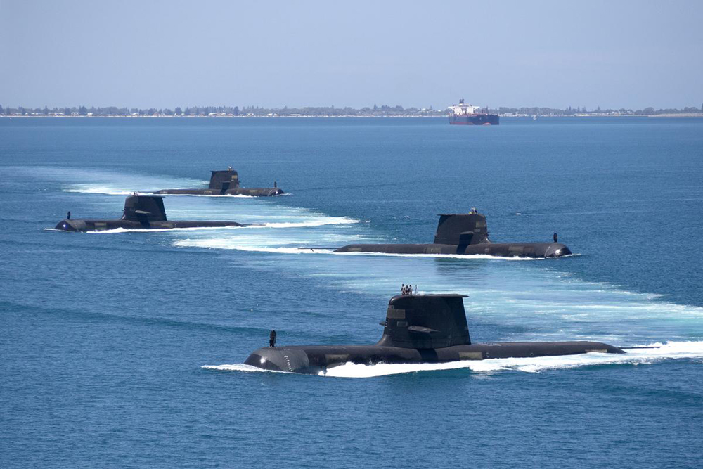 Australian and U.S. submarines 